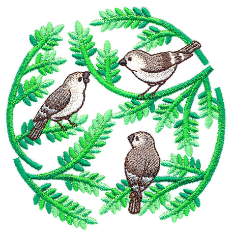 Ferns and Birds Circle