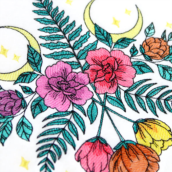 Lunar Flowers and Fronds Crest