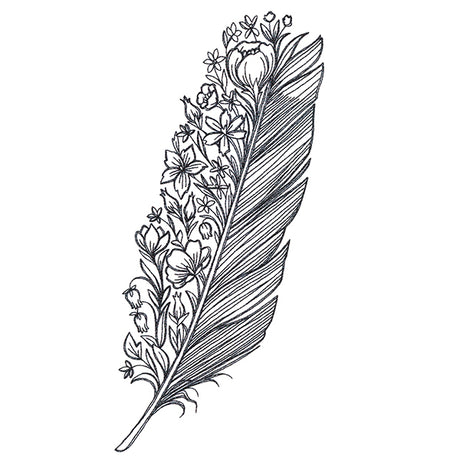 Feather in Flowers