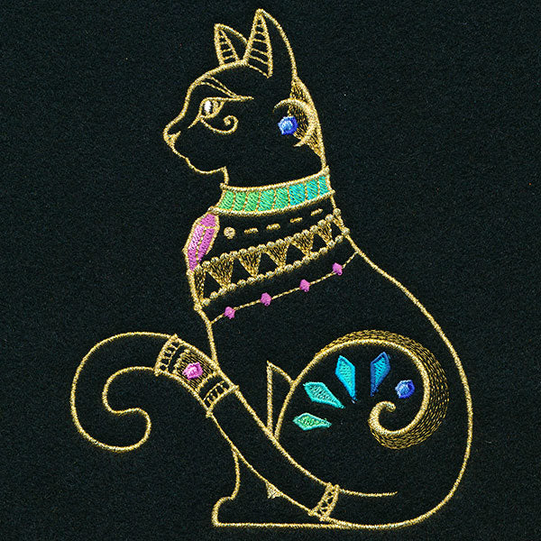 Egyptian Bejeweled Cat