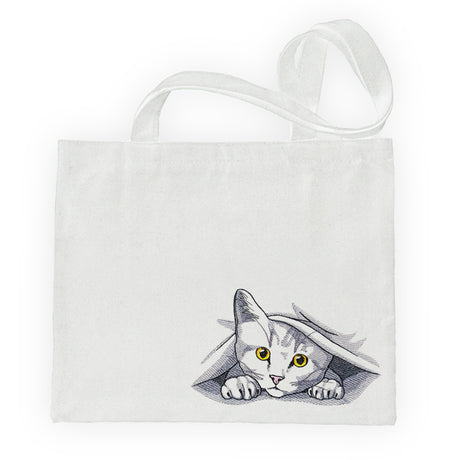 Peeking and Playful Cat