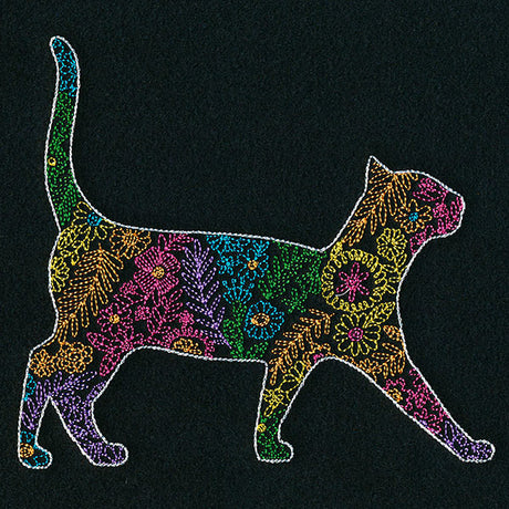 Bohemian Flowers Cat