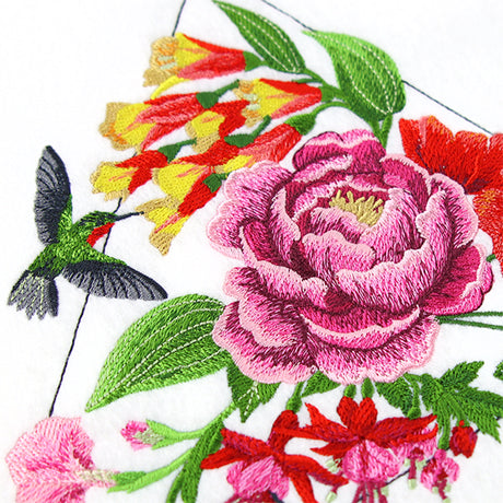 Modern Hummingbirds and Flowers Feature