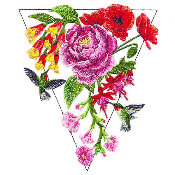 Modern Hummingbirds and Flowers Feature