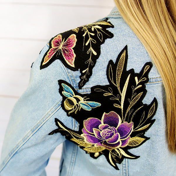 Glimmering Garden - Butterflies and Peonies