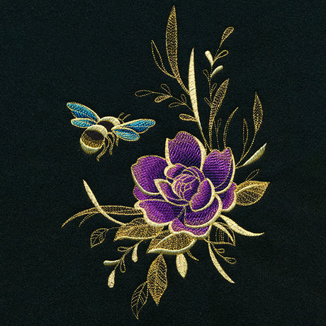 Glimmering Garden - Honeybee and Rose