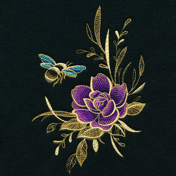 Glimmering Garden - Honeybee and Rose