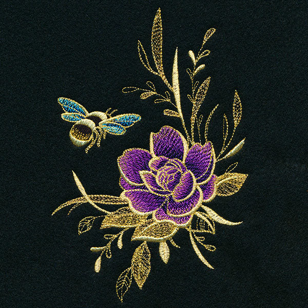 Glimmering Garden - Honeybee and Rose