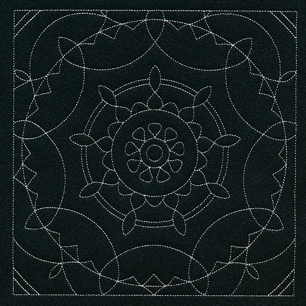 Mesmerizing Mandala Quilting Square 1