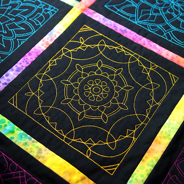 Mesmerizing Mandala Quilting Square 1