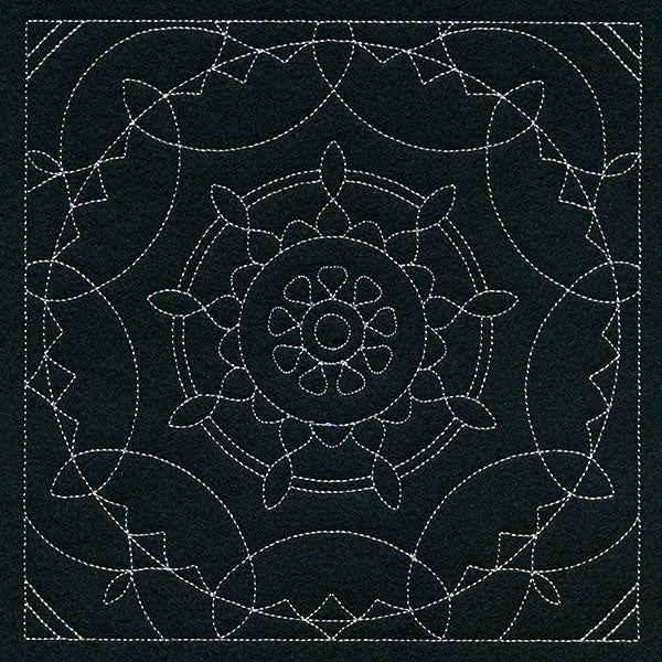 Mesmerizing Mandala Quilting Square 1