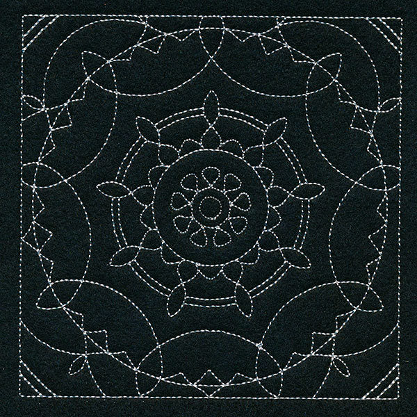 Mesmerizing Mandala Quilting Square 1