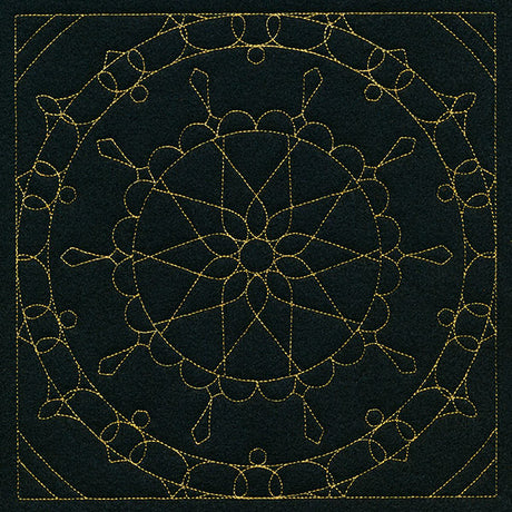 Mesmerizing Mandala Quilting Square 4