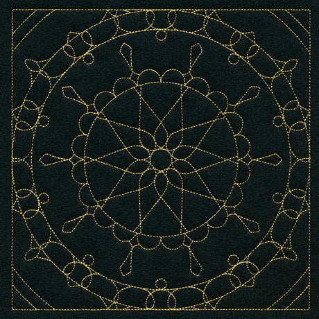 Mesmerizing Mandala Quilting Square 4