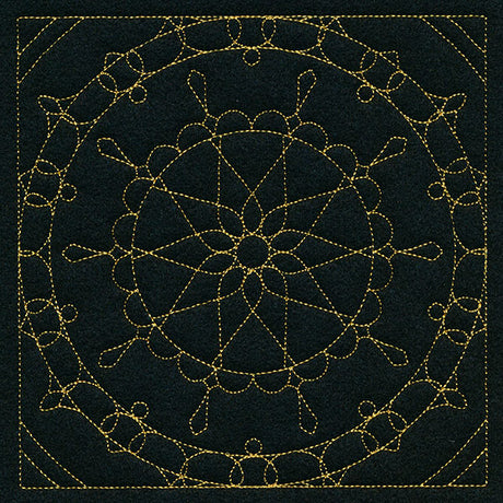 Mesmerizing Mandala Quilting Square 4