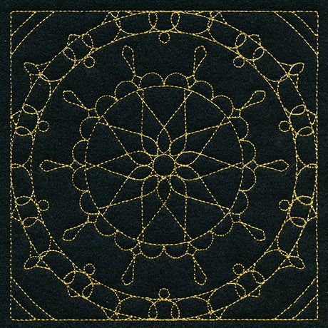 Mesmerizing Mandala Quilting Square 4