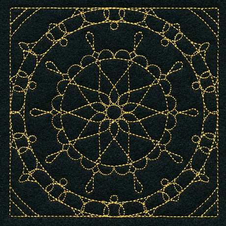 Mesmerizing Mandala Quilting Square 4