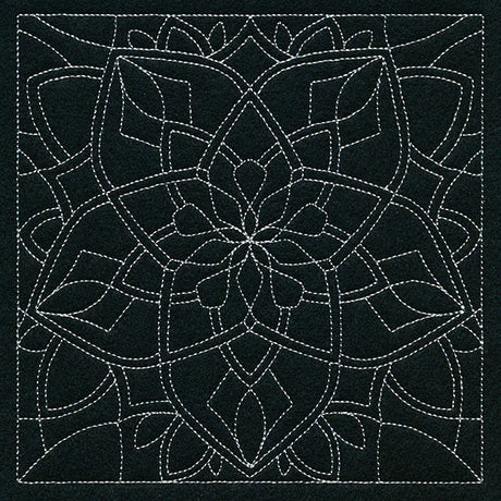 Mesmerizing Mandala Quilting Square 5