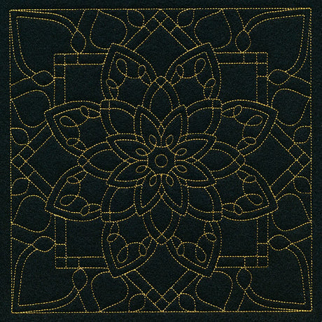 Mesmerizing Mandala Quilting Square 6