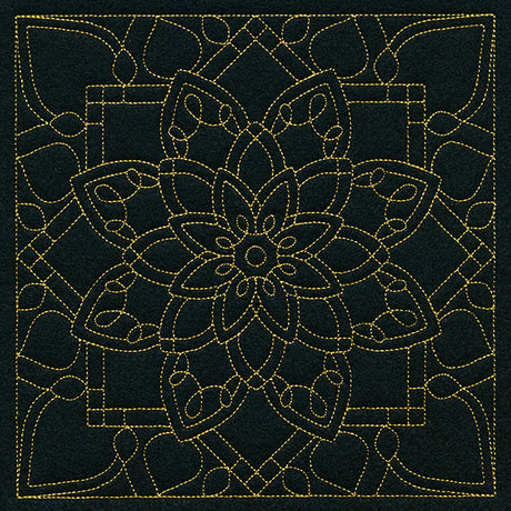 Mesmerizing Mandala Quilting Square 6