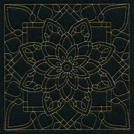 Mesmerizing Mandala Quilting Square 6