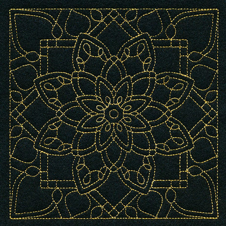 Mesmerizing Mandala Quilting Square 6