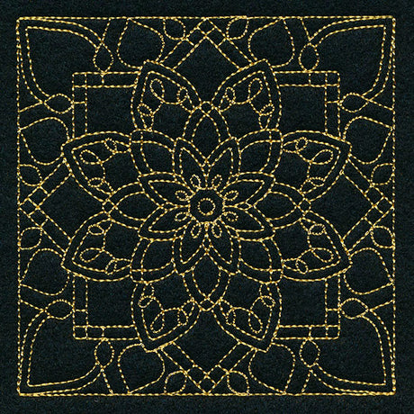 Mesmerizing Mandala Quilting Square 6