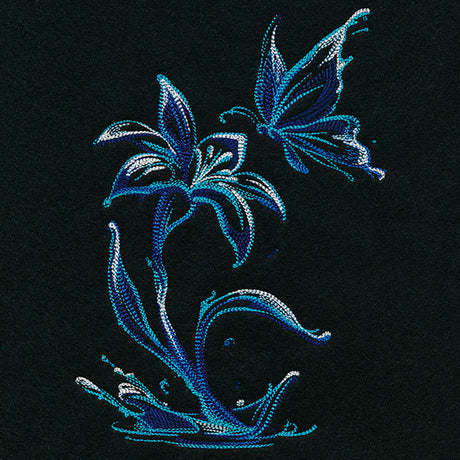 Water of Life Lily and Butterfly