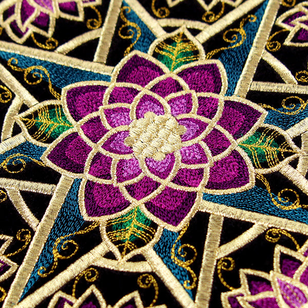 Gilded Floral Compass Rose