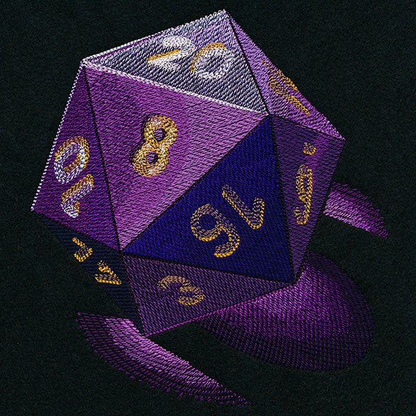 Illuminated D20 Die