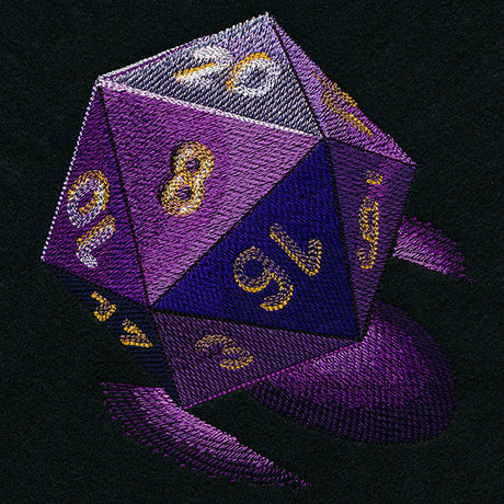 Illuminated D20 Die