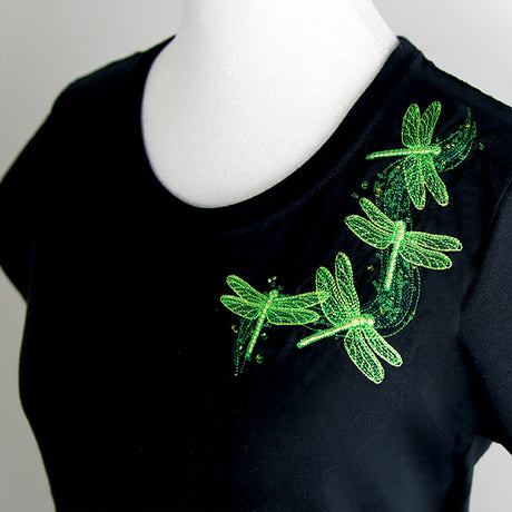 Illuminated Dragonfly Cascade