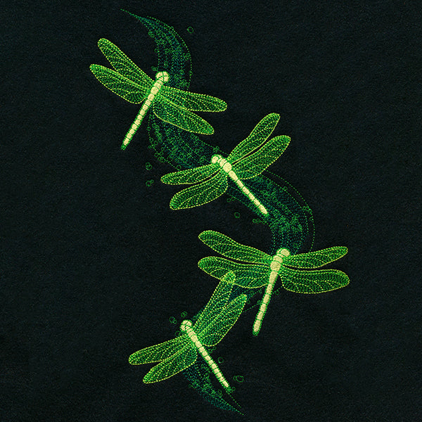 Illuminated Dragonfly Cascade