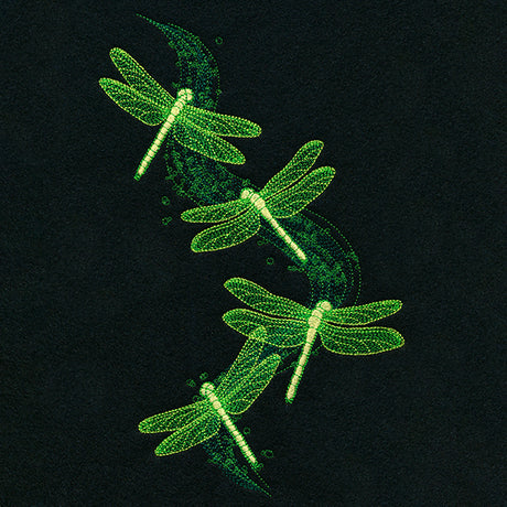Illuminated Dragonfly Cascade