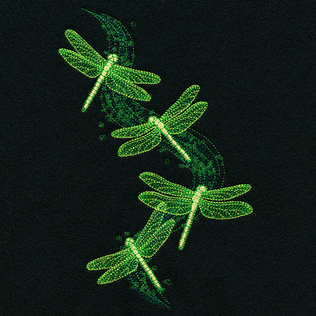 Illuminated Dragonfly Cascade