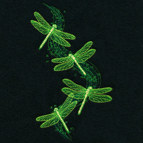 Illuminated Dragonfly Cascade