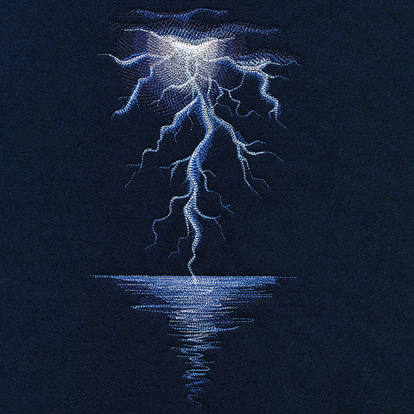 Lightning Storm at Sea