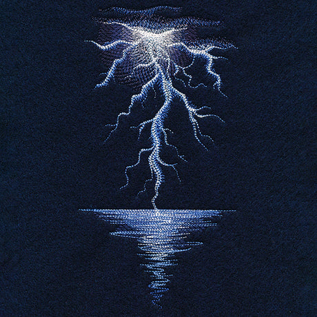 Lightning Storm at Sea