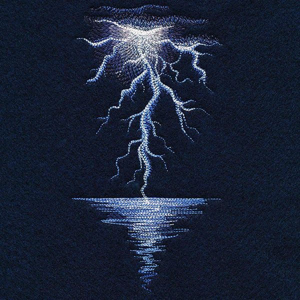 Lightning Storm at Sea