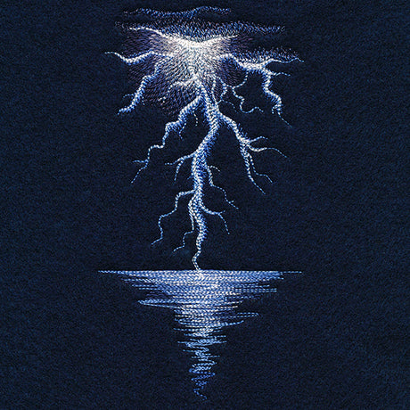 Lightning Storm at Sea