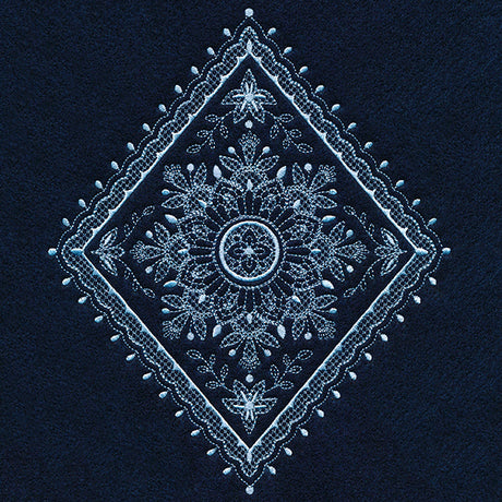 Opulence and Beauty Floral Diamond