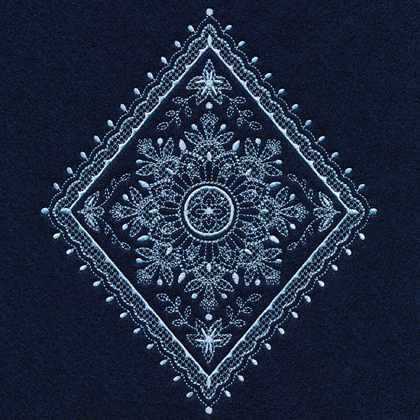 Opulence and Beauty Floral Diamond