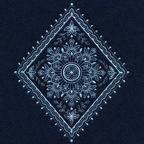 Opulence and Beauty Floral Diamond