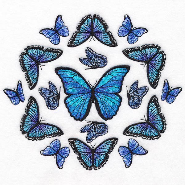 Blue Morpho Butterfly Mandala