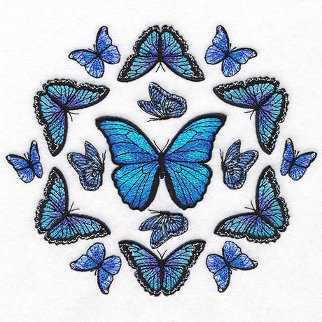 Blue Morpho Butterfly Mandala