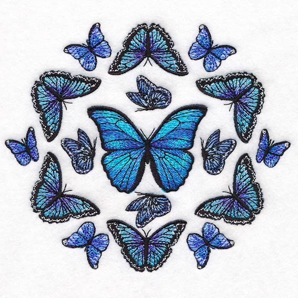 Blue Morpho Butterfly Mandala