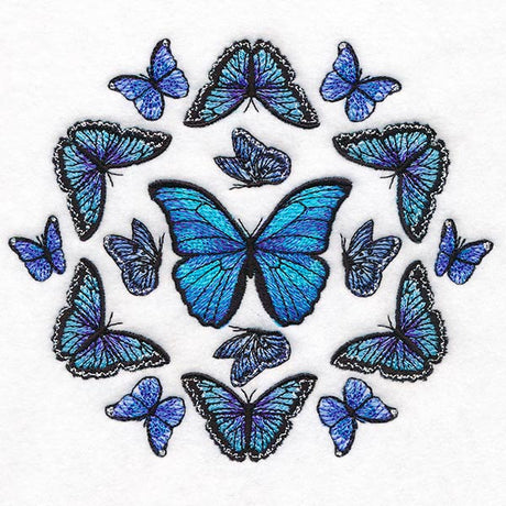 Blue Morpho Butterfly Mandala