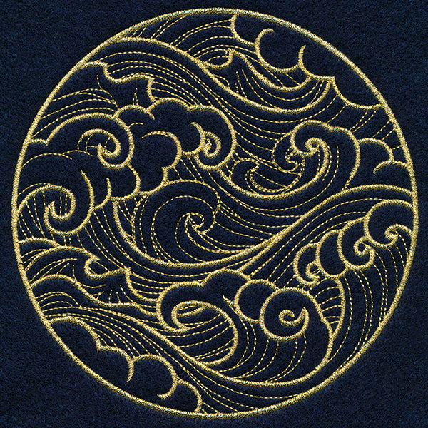 Ocean Waves Circle