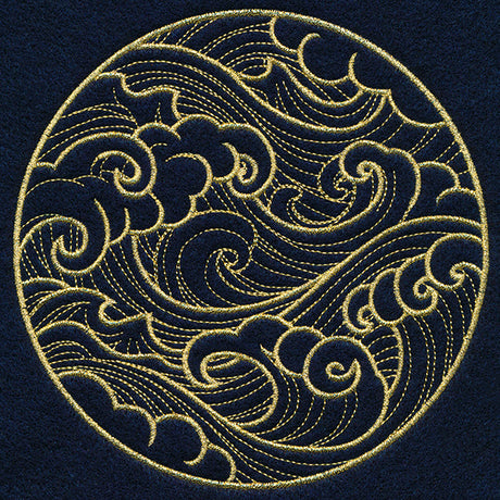 Ocean Waves Circle