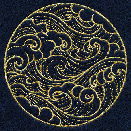 Ocean Waves Circle